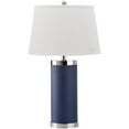 thumbnail image 5 of SAFAVIEH Leather 25 in. H Retro Column Table Lamp, Navy, Set of 2, 5 of 8