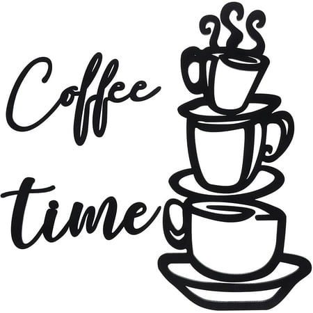 3 Pieces Co Ee Time Sign Rustic Wooden Coffee Cup Wall Decor For Kitchen And Cafe Wooden Coffee Station Sign With Double Sided Tape Coffee Time Wall Art Coffee Bar Sign Walmart Canada