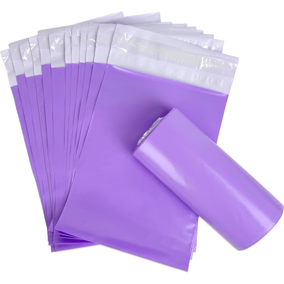 Disposable Sanitary Bags, 400 Pcs, Purple, Self-sealing, Odor-proof, Rectangular, Plastic, 10" x 6" Bags for Feminine Hygiene, Personal Waste, or Pet Waste