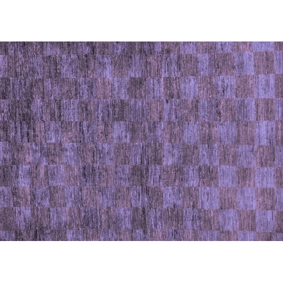 Ahgly Company Indoor Rectangle Abstract Blue Modern Area Rugs, 5' x 7'