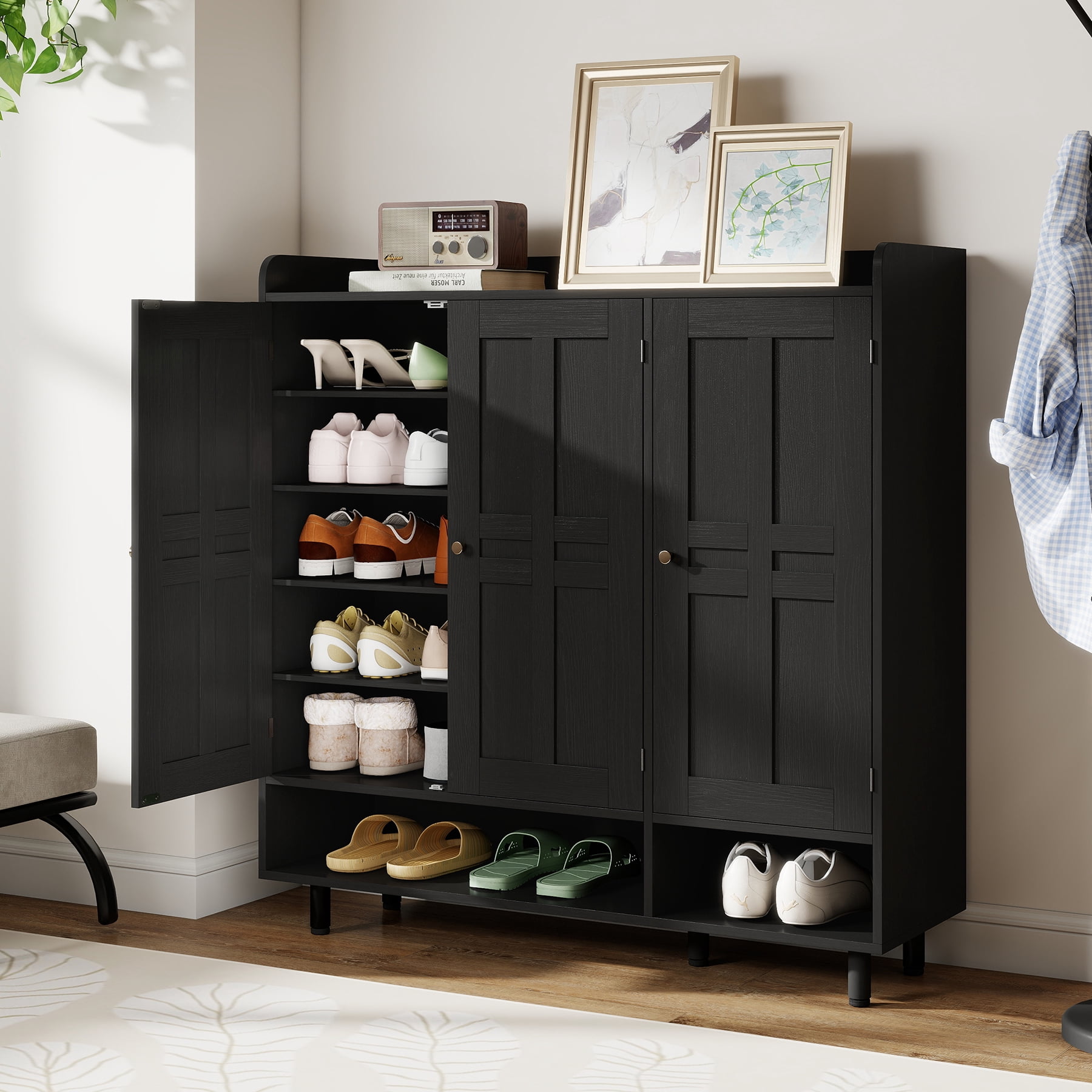IKEA, STÄLL Shoe Cabinet, 3 Compartments, White, 2206.23262.204
