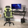 thumbnail image 2 of Flash Furniture X10 Faux Leather High Back Gaming Chair with Arms, 250 lb, Black/Green, 2 of 9