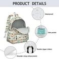 thumbnail image 4 of Lovely Dog Breeds Backpack for School,Cute School Bag,Schoolbag with Adjustable Shoulder Straps & Padded Back,13.4"x11"x4.7", 4 of 6