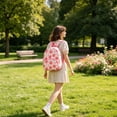 thumbnail image 7 of Tarmeek Corduroy Mini Backpack Cute Floral Daypack with Strawberry Print Bag Small Backpack Lightweight Adjustable Straps for Daily Travel Shopping Commute, 7 of 7