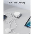 thumbnail image 4 of Cargador Nekmit GaN USB C de 67 W, carga rápida de 3 puertos, 4 of 7