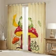 thumbnail image 2 of Homewish Animal Frog Blackout Curtains Set of 2 (52x84 Each) for Female Men Women,Botanical Mushroom Window Curtains,Vintage Aesthetic Curtains and Drapes,Lightweight Room Decor, 2 of 6