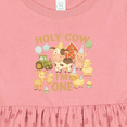 thumbnail image 4 of Inktastic Holy Cow I'm One Boy Farm Animal Birthday Girls Baby Dress, 4 of 5