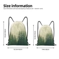 thumbnail image 2 of Balery Fog Forest Pattern Drawstring Backpack Bag Sport Gym Sackpack Cinch Bags Pattern Drawstring Backpack Bag Sport Gym Sackpack Cinch Bags -Medium, 2 of 6