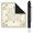 Cream Lantern Blossom Pavilion, variant on Mahjong Mat 31.5" x 31.5" Cream Lemon Pagoda Chinoiserie Non-Slip Noise Reduction Mahjong Tiles for Dominoes Poker Card Board Games