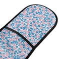thumbnail image 2 of Dailycode Double Sided Oven Mitt with Loop Heat Resistant Kitchen Long Potholders 7" x 35" Blue and Pink Small Flowers, 2 of 6