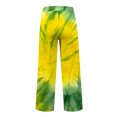 thumbnail image 4 of Endives Womens Sports Pants Tie Dye Printed Wide Leg Jogging Pants Elastic Drawstring High Waist Pants With Pockets, 4 of 7