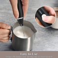 thumbnail image 4 of 1pc Usb Rechargeable Blender Milk Frother Electric Stainless Steel Handheld Mini Blender, 4 of 5