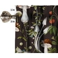 thumbnail image 5 of Mushroom Kitchen Curtains, Botanical Wild Herbs Leaves Valance for Kitchen Windows, Mushroom Print Small Short Curtains Window Treatments Valance for Kitchen Cafe, 54x18 Inch, 1 Panel, 5 of 5