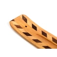 thumbnail image 4 of Wooden Incense Holder for Sticks Two Tone Diamonds Smooth Wood 10 inches Long, 4 of 5