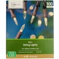 thumbnail image 4 of Mainstays 100-Count Warm White LED Mini Outdoor String Lights, with Brown Wire, 4 of 4