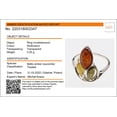 thumbnail image 3 of Sterling Silver and Baltic MultiColored Amber Ring "April", 3 of 6