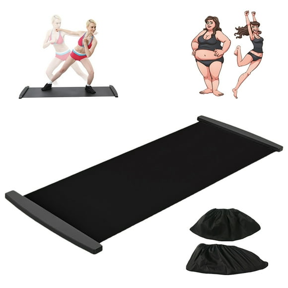 Slide Boardwith Shoe Cover,Slide Board with Shoe Slimming Guide Mat Guide Slide Mat Unbeatable Value