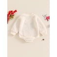 thumbnail image 3 of Bagilaanoe Baby Christmas  one-piece  Clothes for Girls Boys 6M 12M 18M 24M Newborn Long Sleeve Fleece Romper Bodysuit Christmas-themed Clothing for Infant, 3 of 6