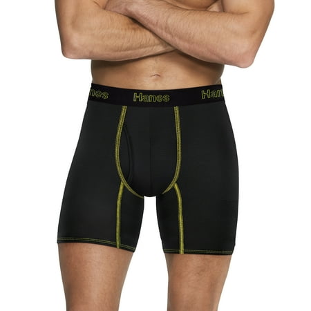 Mens ComfortFlex Fit Regular Length Boxer Brief, 3 (Best Panties For Men)