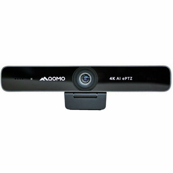 QOMO 4K Conference Webcam with Microphone, AI Face Tracking 120° FOV, USB Play and Play for Mac/PC/Zoom Meeting