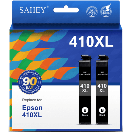 410XL Ink Cartridge Compatible  for Epson 410XL for Expression XP-830 XP-640 XP-530 XP-630 XP-635 XP-7100, 2 Black