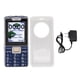 thumbnail image 1 of Teléfono celular para personas mayores Pantalla HD a color de 2,4 pulgadas Botones grandes Batería de 6800 mAh Teléfono dual SIM 2G con tecla SOS 100‑240 V Enchufe estadounidense azul, 1 of 10