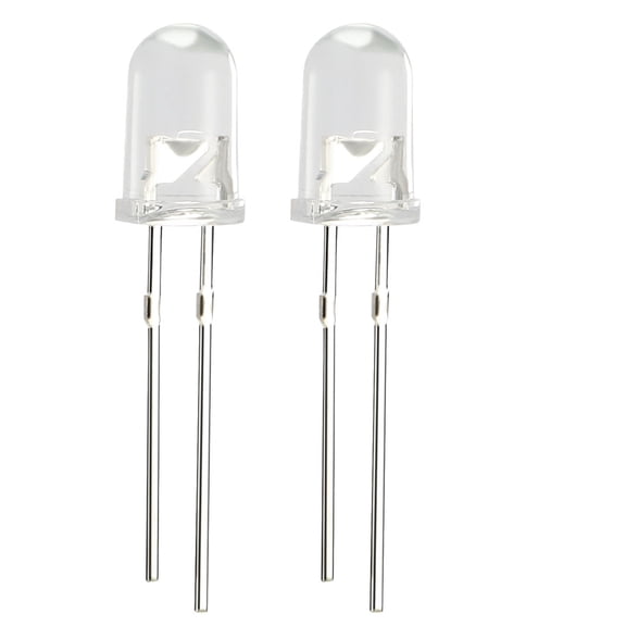 150pcs 5mm White Round Diode Electronics Component Emitting Light 3-3.4V