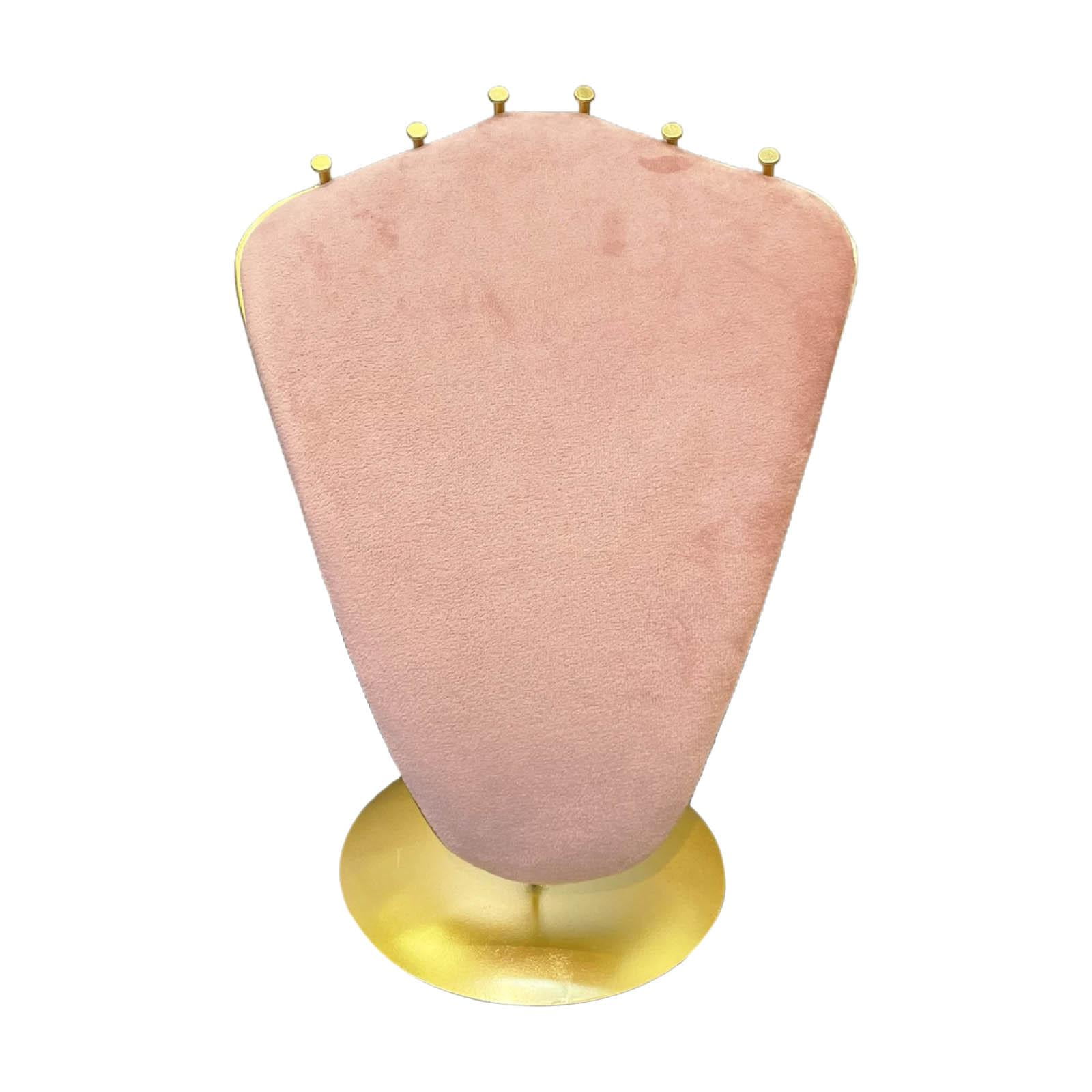 Necklace Jewelry Display Bust Stand Pendant Shelves Velvet Organisation