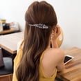 thumbnail image 2 of Shisuyan 1PC Hair Clip Vintage Rhinestone Inlaid Design Barrettes Alloy Large Duckbill Clip (Colorful), 2 of 8