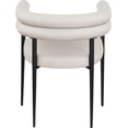 thumbnail image 6 of Meridian Furniture Lavina Taupe Vegan Leather Dining Chair (Set of 2), 6 of 10