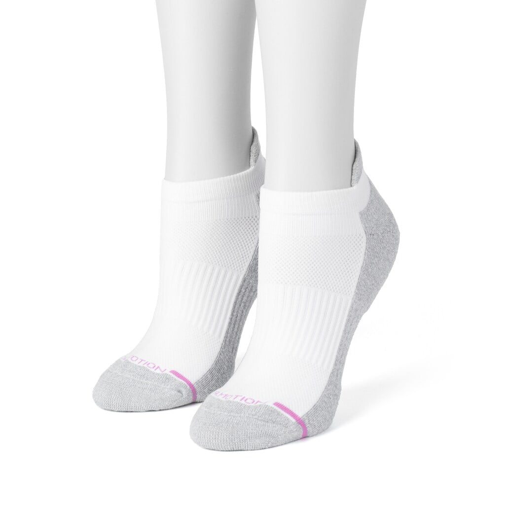 Women's Dr. Motion 2Pk. Compression Ankle Socks White