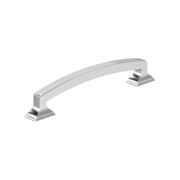 Amerock Incisive 5-1/16 inch (128mm) Center-to-Center Polished Chrome Cabinet Pull, 25 Pack