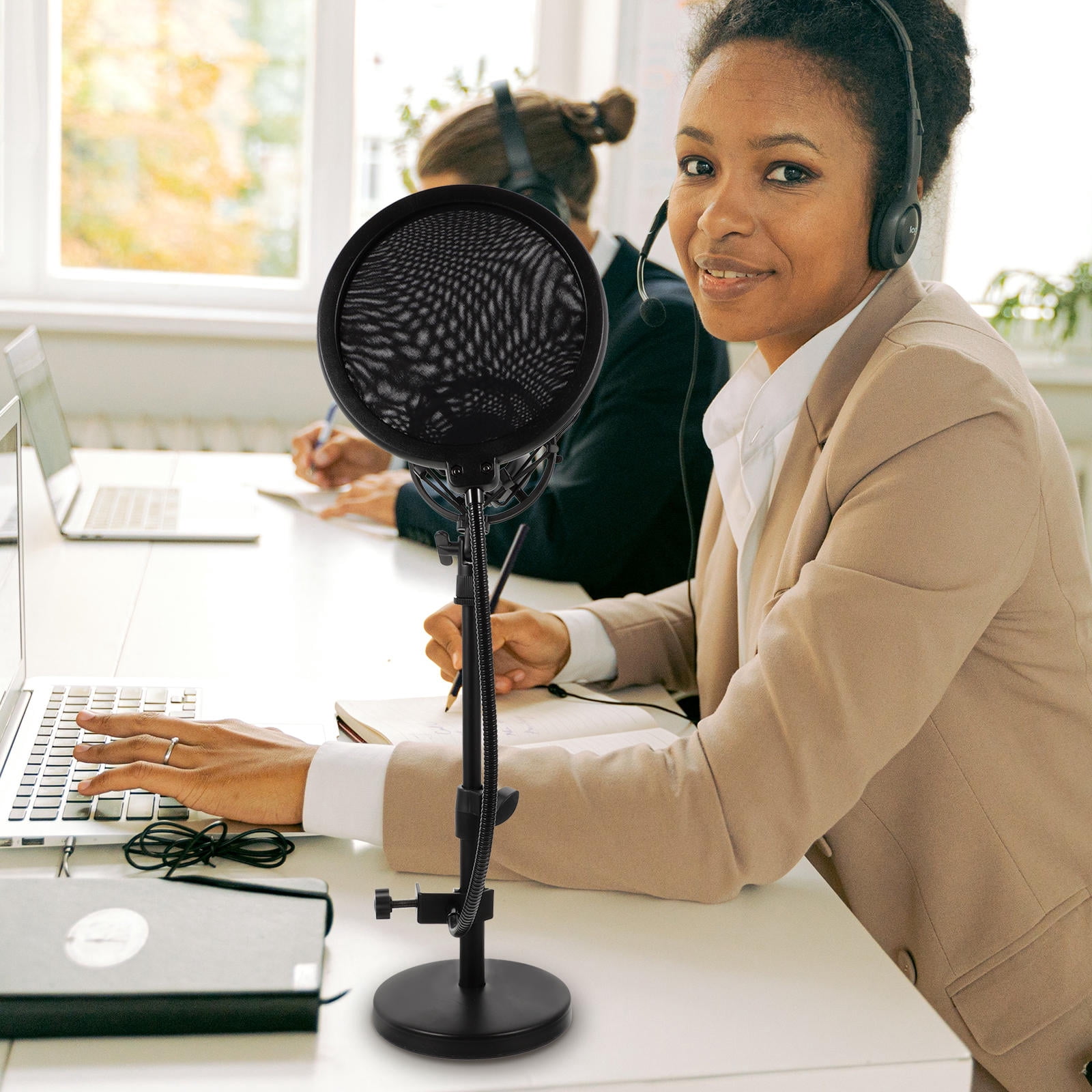 UPKOCH 1 Set Metal Shockproof Microphone Mount for Men and Women Microphone Stand for Microphones