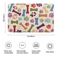 thumbnail image 3 of Paw Prints and Bones Bathroom Rugs Mat,Non Slip Microfiber Bathroom Rug,Rubber Backing,Soft Bathroom Mats for Bathroom Floor,Tub and Shower,20x32in(50x80cm), 3 of 5
