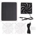 thumbnail image 1 of Solar Powered Ventilator, Waterproof Solar Panel Fan Kit Practical  For Dog Chicken House For Greenhouse, 1 of 8