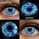 thumbnail image 1 of EYESHARE Lentes De Contacto De Ojos De Color Negro 2 Pzs Halloween Anime Anual De Belleza, 1 of 4