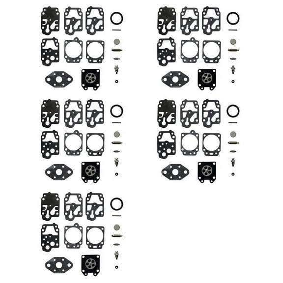 5 Set Carburetor Repair Rebuild Kit for Walbro K20-WYL WYL-240-1 WYL-242-1 WYL BE01 LE230