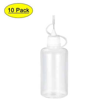 Uxcell Needle Tip Bottle Precision Plastic Applicator 100ml 10 Count