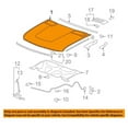 thumbnail image 3 of CAPA For 07-10 Silverado 2500HD/3500HD Pickup Truck Hood Panel Assembly Steel, 3 of 5