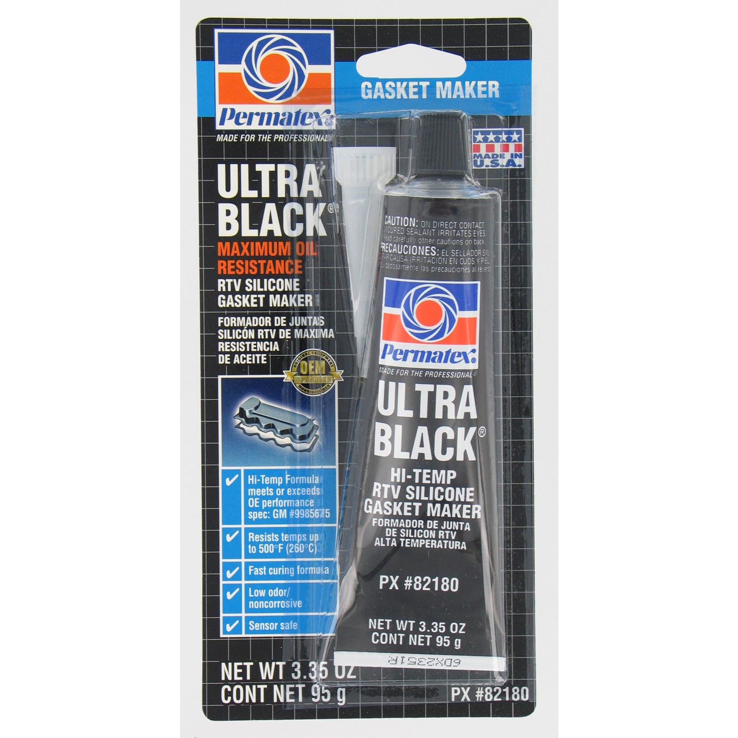 permatex 82180 ultra black maximum oil resistance rtv silicone gasket