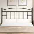 thumbnail image 2 of VECELO Metal Full Size Headboard, Heavy Duty Steel Curved Headboard Only for Bedroom, Easy Assembly, Black, 2 of 6