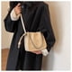 thumbnail image 5 of Bolso de hombro tipo cubo con pliegues para mujer, estilo retro, moderno, de verano, con cadena, tipo bandolera, 5 of 6