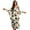 Beige and Black - Palm Tree, variant on Floral Print Kaftan Dress for Women Plus Size Summer Beach Dress V-Neck Batwing Sleeve Caftan Maxi Dress Loose Fit Swimsuit Cover up