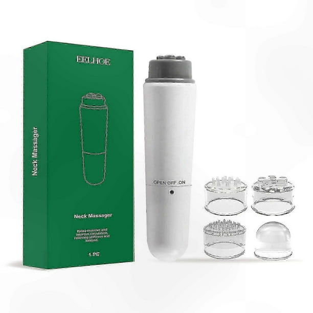 Cordless 4-in-1 Mini Massager for Face, Neck, Arms, Hands, Feet and Body, Portable Electric Deep Tissue Handheld Relaxation Device
