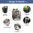 thumbnail image 5 of Ttyddzy Clear Backpack Heavy Duty PVC Transparent Backpack for College Workplace, Color Puzzle Tile, 5 of 8