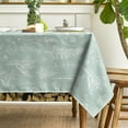 thumbnail image 2 of Spring Tablecloth 60×84 Inch Rectangular, Sage Green Floral Herbs Washable Table Cover for Party Picnic Dinner Decor, 2 of 6