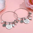 thumbnail image 3 of TINGN Sunflower Charm Bracelets for Women Girls Expandable Bangle Bracelets, 3 of 6