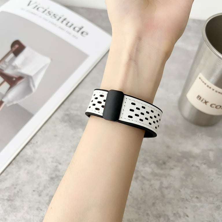 Silicone Apple Watch Band for Apple Watch Series 10 42mm, Magnetic