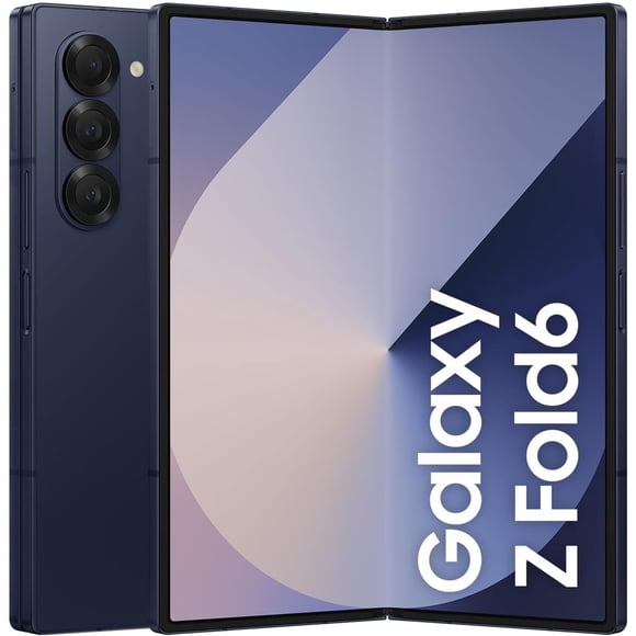 Restored Samsung Galaxy Z Fold6 5G 1TB Navy Unlocked Foldable Smartphone 7.6 inch AMOLED Display Snapdragon 8 Gen 3 - Refurbished Fair