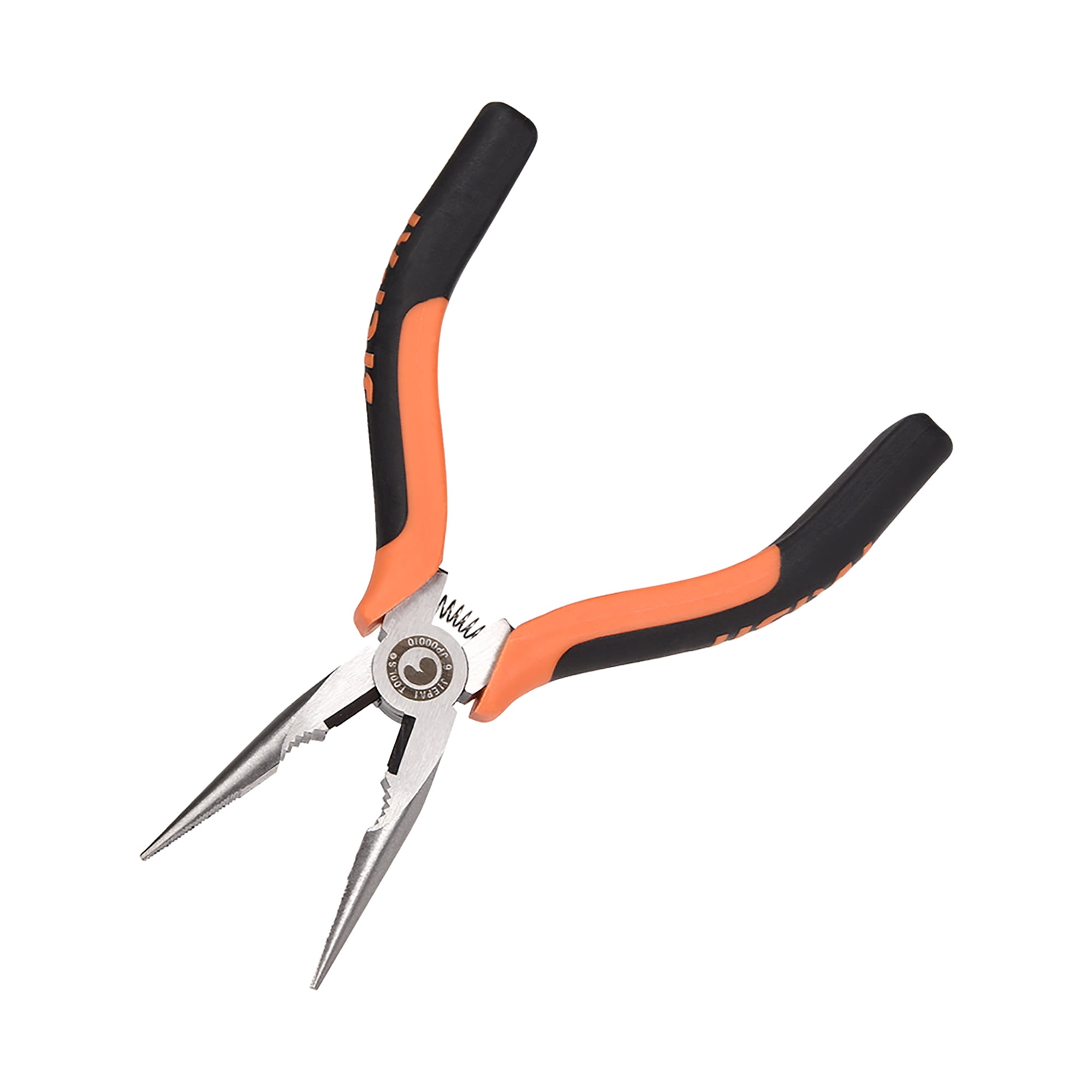 Needle Nose Pliers 6Inch with Side Cutter Serrated Jaws